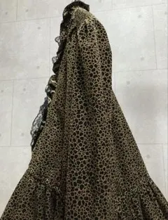 古着　レトロ VINTAGE アンティーク 別珍　レース ワンピース