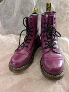 Dr. Martens パープル ハイカットブーツ 23.5cm EU37