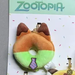 ディズニー ズートピア ニック フィニック ドーナツ ぬいぐるみ キーホルダー