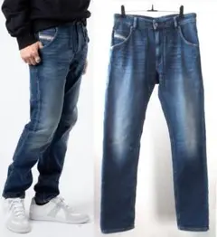 DIESEL KROOLEY-Y-T 068AZ ジョグ スウェットデニム