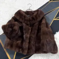 MAISON du CANADA ミンク ブラウン系 コート M相当 AA171