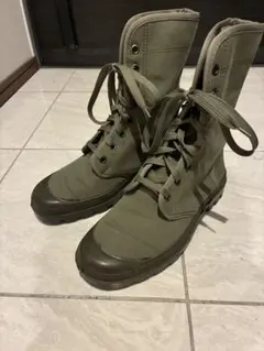 希少　フランス軍　キャンバスブーツ　パラディウム製　ハイカット サイズ40のサムネイル