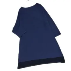 【美品】ダーマコレクション チュニック サマーニット リネン混 日本製 七部袖のサムネイル