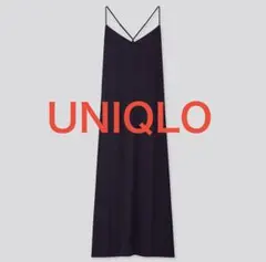 【UNIQLO】キャミソールワンピース／ネイビー Sサイズ