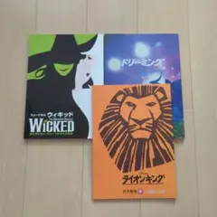 劇団四季パンフレット３冊セットA