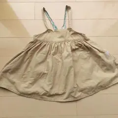 ベージュ ストラップ付き スカート９０cm
