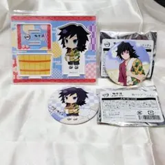 鬼滅の刃　冨岡義勇　極楽湯　コラボ　アクスタ　アクリルスタンド　缶バッジ