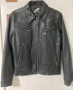 LEFLAH ブラック ライダースジャケット M