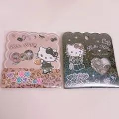 おはじき　シールフレーク　ヒョウ柄　ギャルキティ　２種