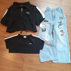 ラブトキシック　3点セット　Tシャツ　デニムパンツ