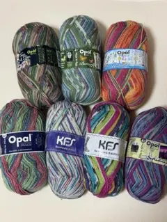 Opal KFS ソックヤーン 毛糸 7玉セット 1
