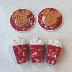 ディズニー ミッキー ワッフル ポップコーン 消しゴム フィギュア