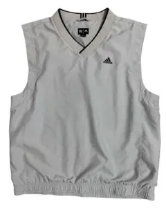 ち*ー様 adidas golfアディダスゴルフ　グレー Vネック ノースリーブ