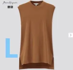 UNIQLO エアリズムコットンオーバーサイズT ノースリーブ Lサイズ