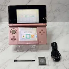 Nintendo 3DS ピンク メモリーカード32GB付き 動作未確認 - メルカリ