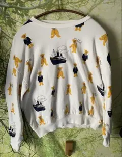 mini rodini クマと船のトレーナー　140/146