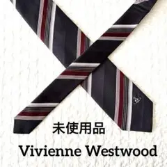 Vivienne Westwood ネクタイ　赤　紺色　斜めボーダー