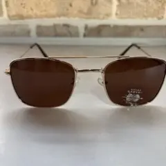 【新品・未使用】　偏光レンズ　ブラウンレンズ メタルフレーム サングラス　ゴルフ