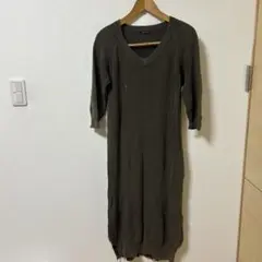 まなみつ様専用evameva ヘンプ Ⅴネック ニットチュニック - メルカリ