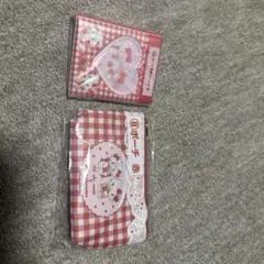 サンリオ カード収納ファイル 赤＆ポーチ