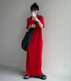 wee9s　デイリーデイリースーパーストレッチプリーツワンピース[半袖]