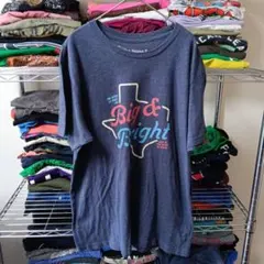 90sアメリカ製メンズ古着Lヴィンテージ紺ネイビーブルーtシャツUSA直輸入