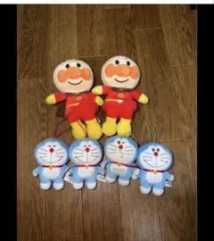 アンパンマン 2体ドラえもん ぬいぐるみ4体セット