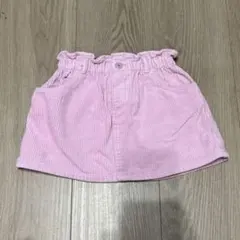 ZARAピンク コーデュロイスカート 2-3歳　98cm 美品