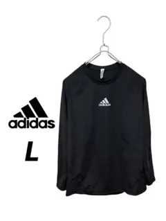 adidas メンズ コンプレッションブラック 長袖 TシャツLサイズ