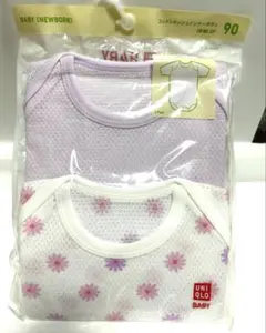 【新品未使用】UNIQLO ユニクロベビーシャツ肌着セット 90
