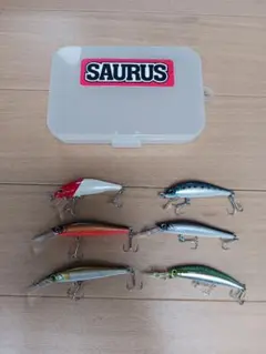 SAURUS ザウルス シーバスルアーセット ケース付き - メルカリ