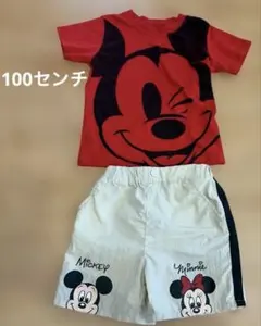 セット売りDisneyミッキーマウス Tシャツ・ショートパンツ 100cm