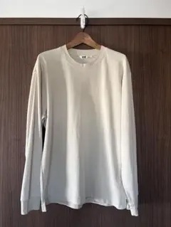 UNIQLO エアリズムコットンクルーネックTシャツ ナチュラル M ユニクロ