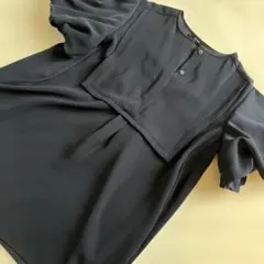 美品)yokochan ヨーコチャン 半袖 トップス ネイビー - メルカリ
