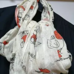 スヌーピー柄 ストール