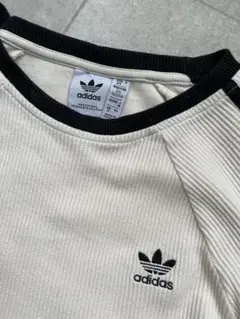 adidasアディダス ワッフルサーマルボーダーニット長袖 - メルカリ