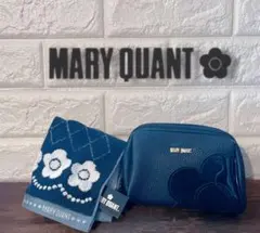 ❤️MARY QUANT フラワー柄タオルハンカチとポーチセット　2点セット
