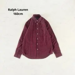【美品】160cm RALPH LAUREN ラルフローレン チェック柄シャツ