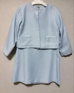 ★美品★ opti enfant 水色 ボレロ付きワンピース