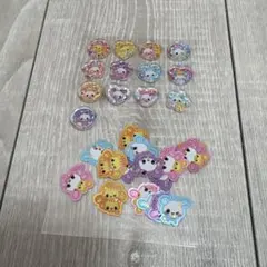 キラうさツインズ 平成 おはじきシール　フレークシール　おすそわけ