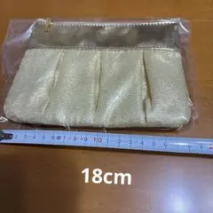 最終価格　ポーチ　未使用保管品　ゴールド メタリック風のサムネイル