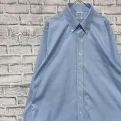 ブルックスブラザーズ長袖シャツ！ブルー　L 0317