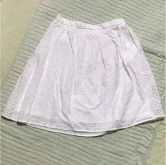 UNIQLO♪白レースギャザースカート