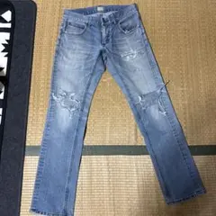Lee ダメージ加工 ストレートデニムのサムネイル