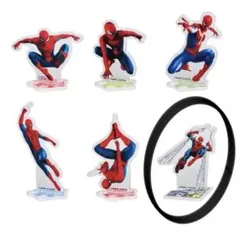 スパイダーマン Happyくじ E賞 マグネットアクリルスタンド 5種 - メルカリ