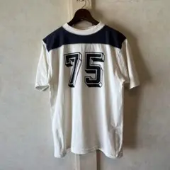 DOUBBLE WORKS ダブルワークス フットボールTシャツ ホワイト L