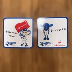 中日ドラゴンズ ドアラステッカー ２枚セットです。 JR高島屋コラボステッカー
