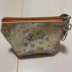 チップとデール ミニポーチ キーホルダー付き