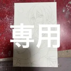 手描き　イラスト　チェンソーマン　レゼ風　ファンアート