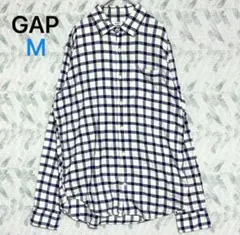 Gap ギャップ チェック柄シャツ ストレッチ入り 綿素材（M）春カジュアルに◎